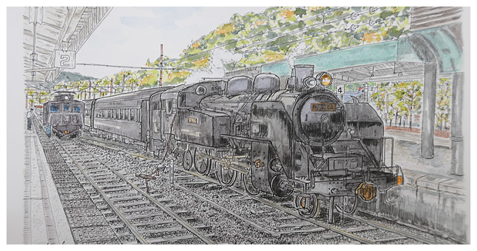 千頭駅 SL C11227（1942）